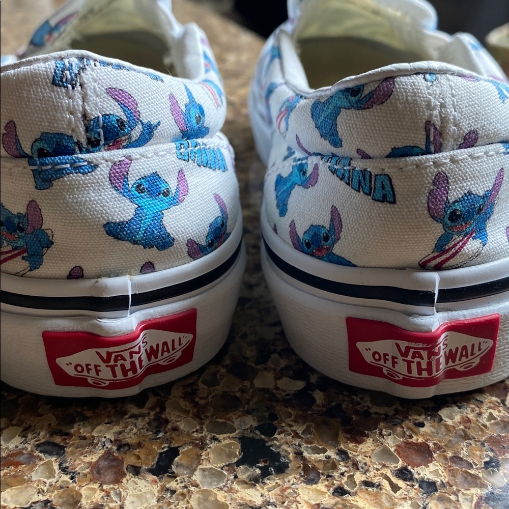 Disney, Lilo and Stitch Vans slip-on shoes, kids size 2 - Picture 8 of 10